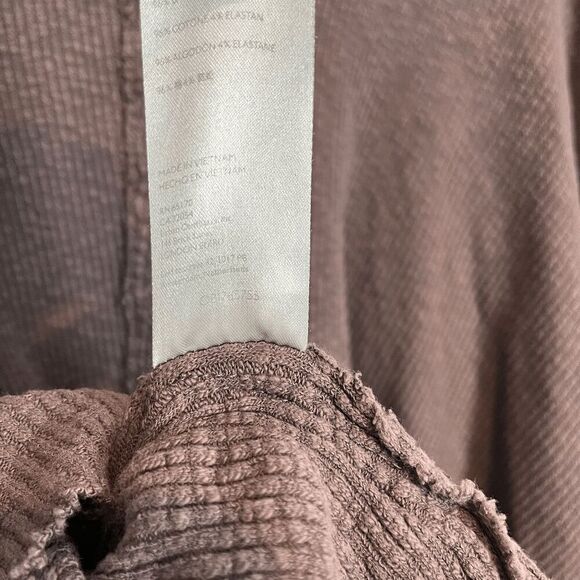 Free People Horseshoe Brown Moon Daisy Turtleneck Ribbed Knit Top Women's Small - Picture 5 of 6